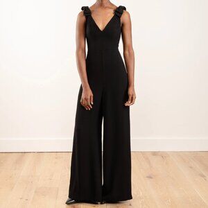 Zimmermann Bow Detail Jumpsuit Black Espionage Wide Leg Palazzo